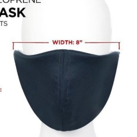 Cloth face mask with pocket filter -- BLACK - Picture 12 of 12